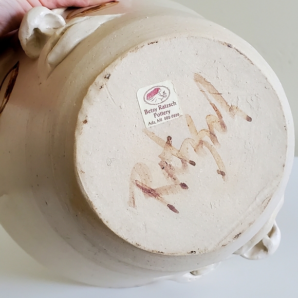 Two Faced Studio Art Bowl, Signed - Picture 4 of 16